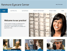 Tablet Screenshot of kenmoreeyecare.com